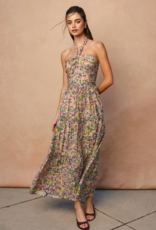 Dress Forum Morning Glory Halter Neck Tiered Floral Dress