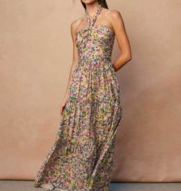 Dress Forum Morning Glory Halter Neck Tiered Floral Dress