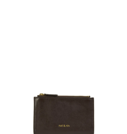 Nat And Nin Sandy Leather Wallet in Ebony