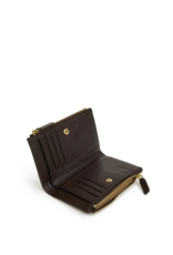 Nat And Nin Sandy Leather Wallet in Ebony