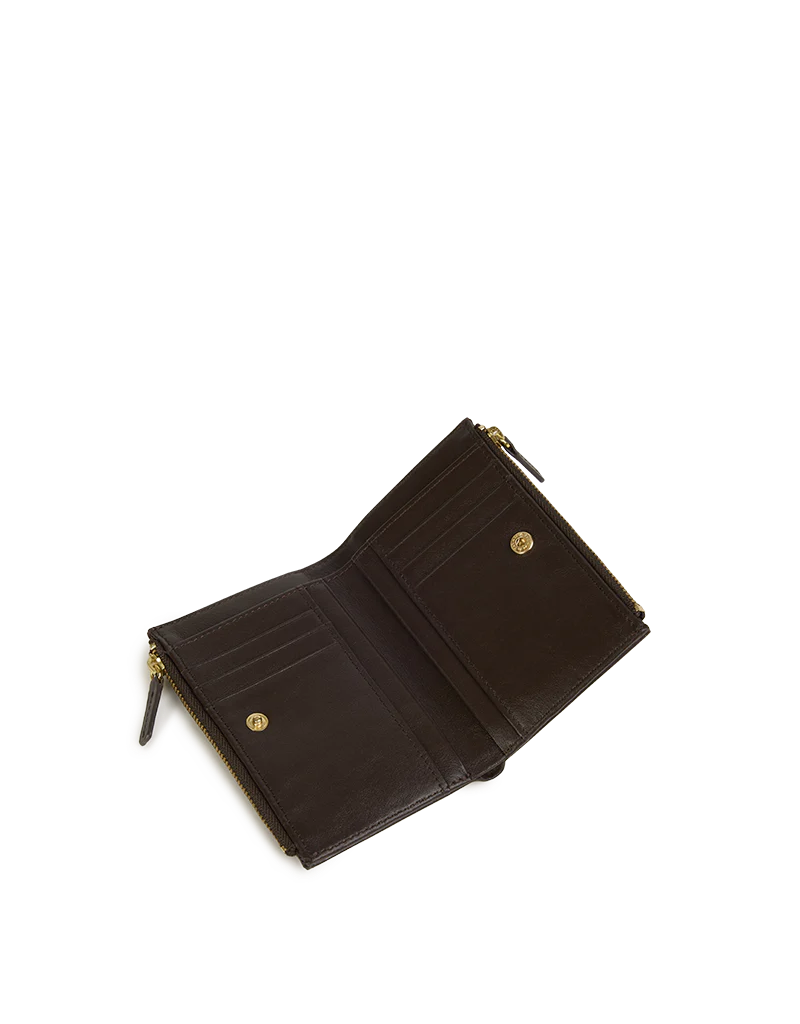 Nat And Nin Sandy Leather Wallet in Ebony