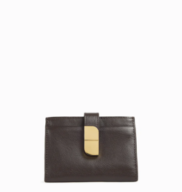 Nat And Nin Aude Leather Cardholder Wallet in Ebony