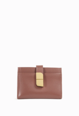 Nat And Nin Aude Leather Cardholder Wallet in Rosewood