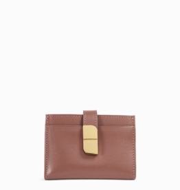 Nat And Nin Aude Leather Cardholder Wallet in Rosewood