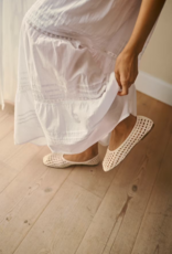 Kaffe Valerie 100% Cotton Tiered Skirt in Chalk White