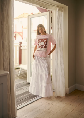 Kaffe Valerie Cotton Tiered Skirt