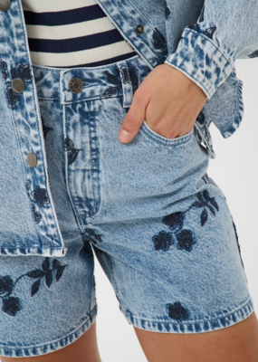 Kaffe Babena Embroidered Denim Shorts *Two Colours*