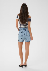 Kaffe Babena Embroidered Denim Shorts