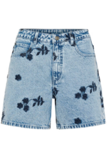 Kaffe Babena Embroidered Denim Shorts