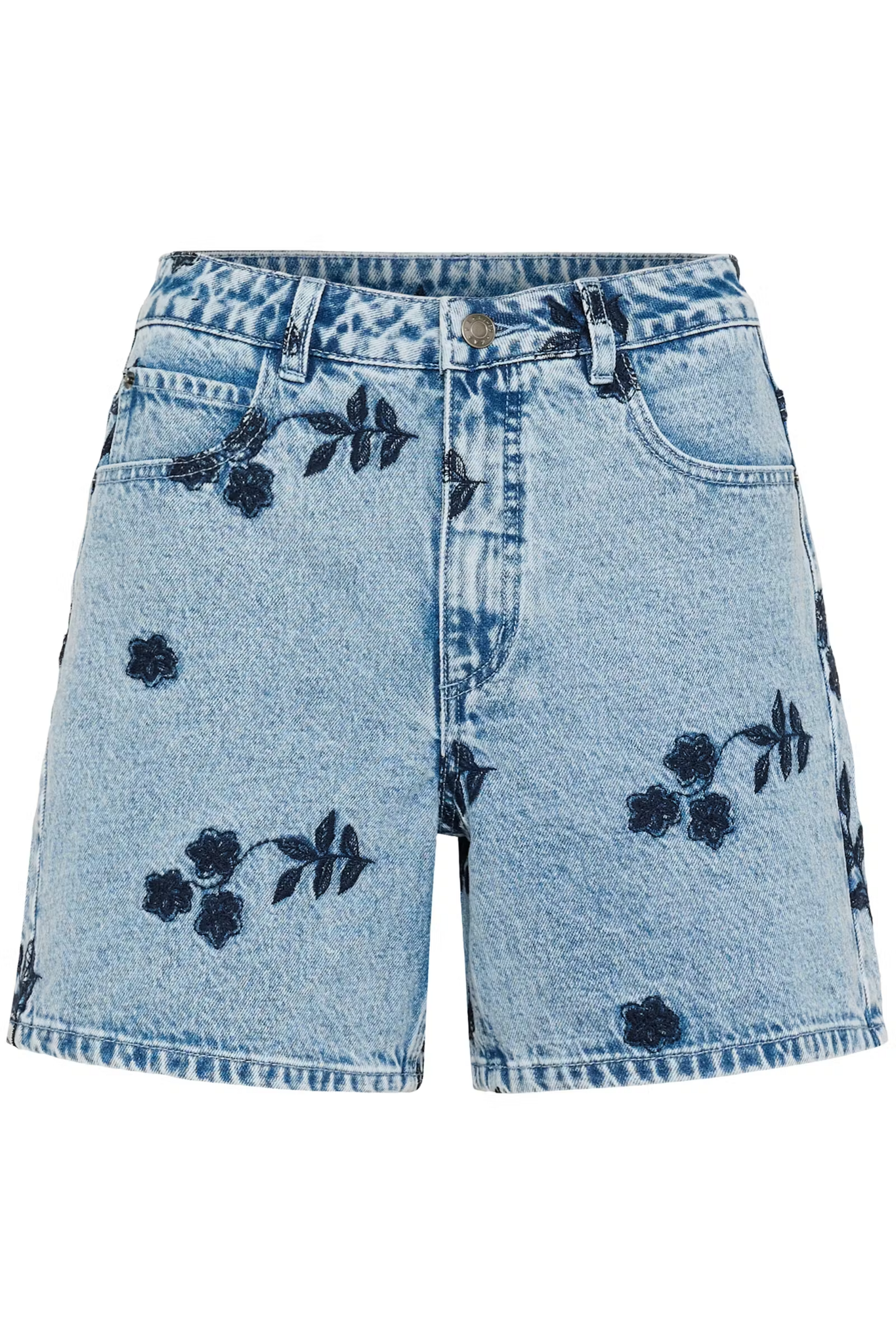 BEEDEN SWEAT SHORTS ショーツ Babena Embroidered Denim Shorts - Adorn Boutique