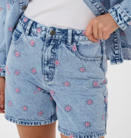 Kaffe Babena Embroidered Denim Shorts *Two Colours*