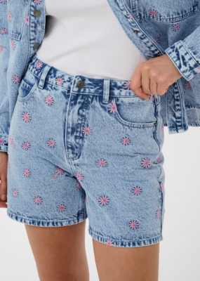 Kaffe Babena Embroidered Denim Shorts *Two Colours*
