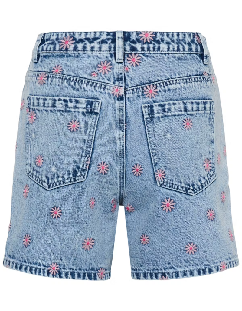 Kaffe Babena Embroidered Denim Shorts