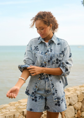Kaffe Babena Embroidered Denim Jacket *Two Colours*