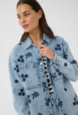 Kaffe Babena Long Sleeve Embroidered Denim Jacket