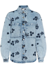 Kaffe Babena Long Sleeve Embroidered Denim Jacket