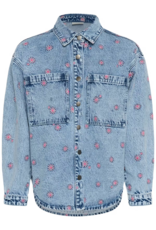 Kaffe Babena Long Sleeve Embroidered Denim Jacket