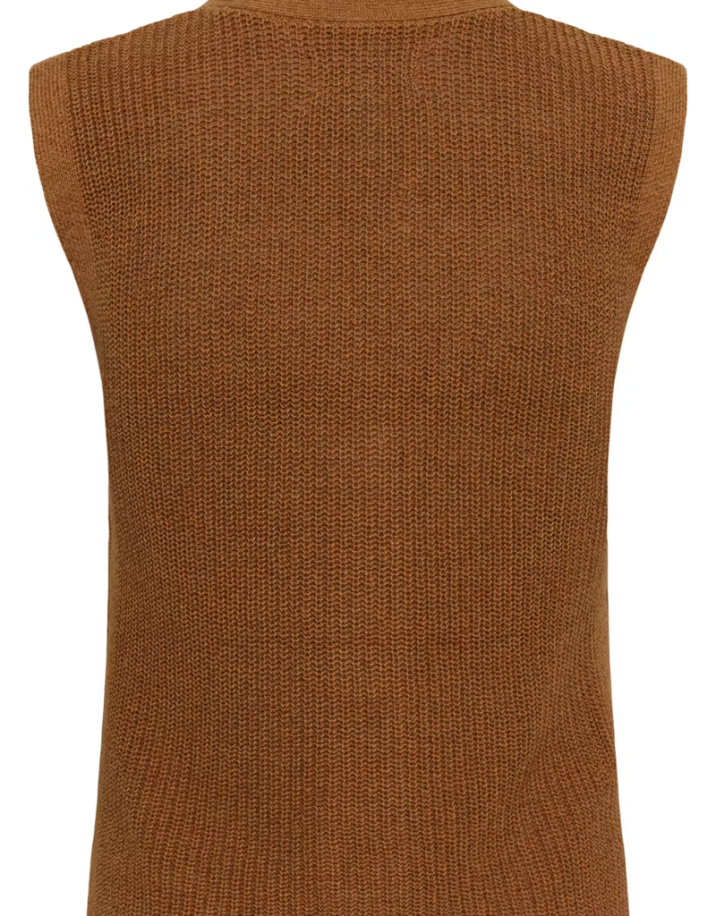 Part Two Batilda Knitted Waistcoat in Argan Oil