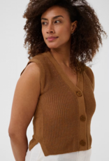Part Two Batilda Knitted Waistcoat in Argan Oil