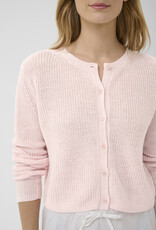 Part Two Gigia Linen/Cotton Blend Cardigan in Mauve Chalk