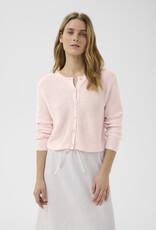 Part Two Gigia Linen/Cotton Blend Cardigan in Mauve Chalk