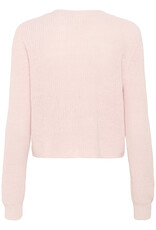 Part Two Gigia Linen/Cotton Blend Cardigan in Mauve Chalk