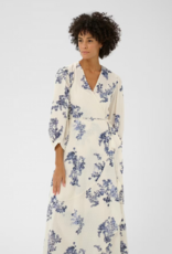 Part Two Alya 100% Cotton Dress in Blue Shadow Floral Print
