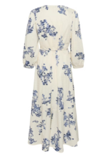 Part Two Alya 100% Cotton Dress in Blue Shadow Floral Print