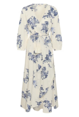 Part Two Alya 100% Cotton Dress in Blue Shadow Floral Print