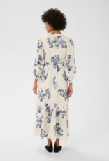 Part Two Alya 100% Cotton Dress in Blue Shadow Floral Print