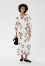 Part Two Alya 100% Cotton Dress in Blue Shadow Floral Print