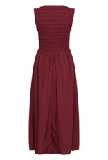 Part Two Borgnette 100% Cotton Dress in Burnt Russet