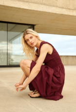 Part Two Borgnette 100% Cotton Dress in Burnt Russet