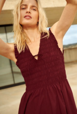 Part Two Borgnette 100% Cotton Dress in Burnt Russet
