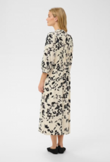 Part Two Alessa 3/4 Sleeve Printed Dress in After Midnight Artflower Print
