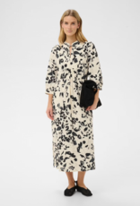 Part Two Alessa 3/4 Sleeve Printed Dress in After Midnight Artflower Print