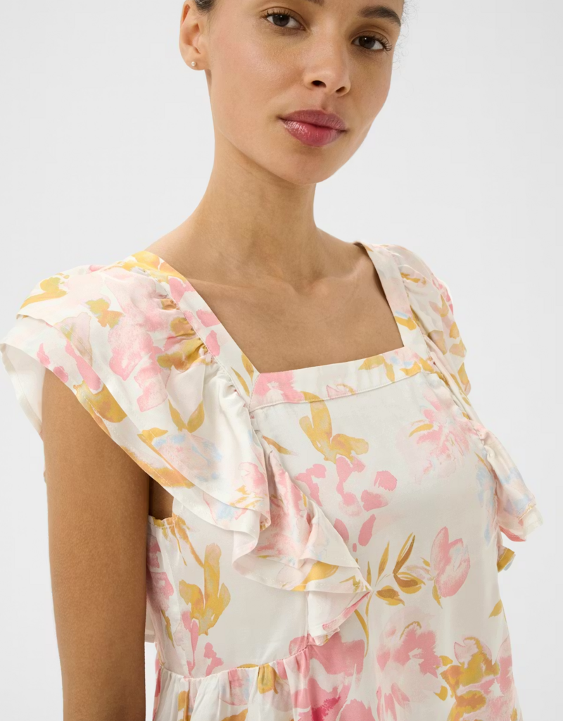 Part Two Binara Sleeveless Top in Peach Blossom Print