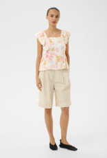 Part Two Binara Sleeveless Top in Peach Blossom Print