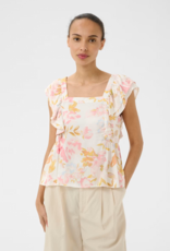 Part Two Binara Sleeveless Top in Peach Blossom Print