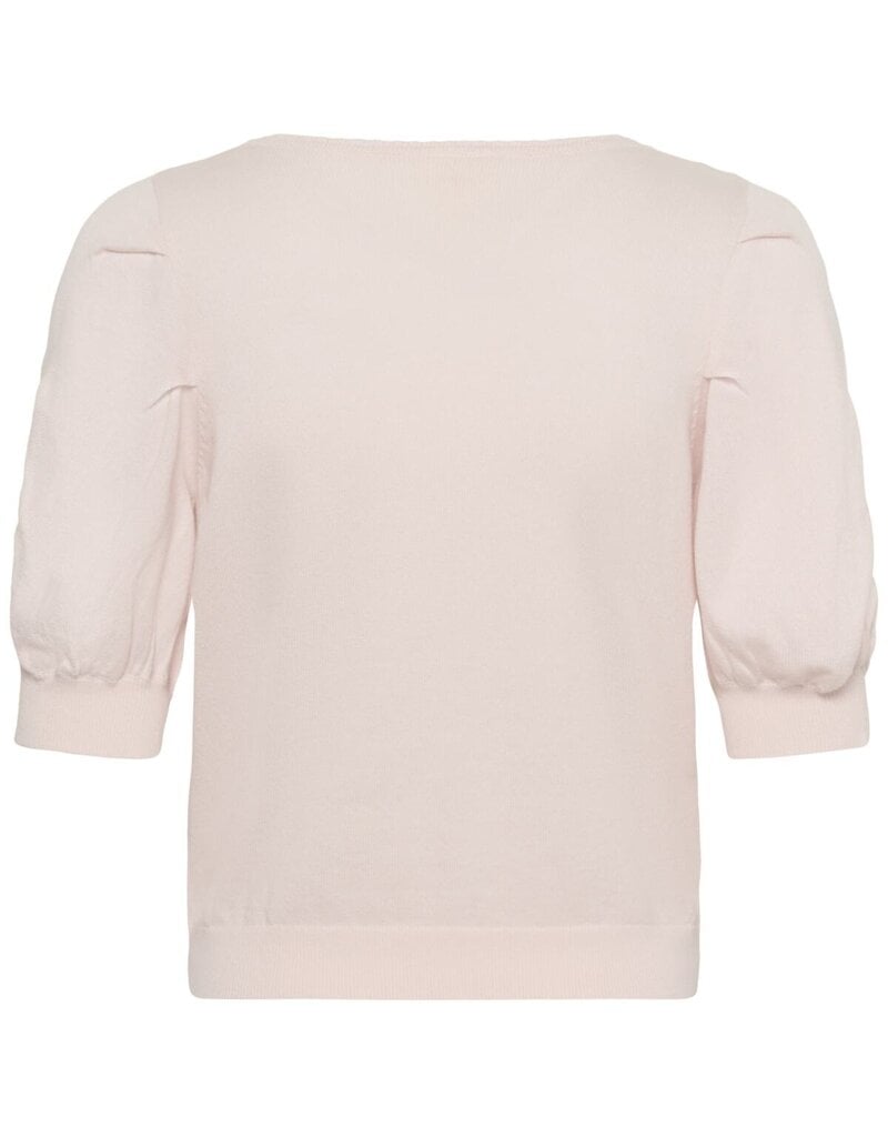 Part Two Bindi Short Sleeve Cardigan in Mauve Chalk