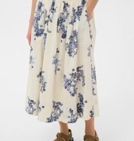 Part Two Amia Cotton Skirt with Swiss Dot Detail