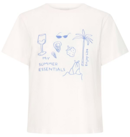 ICHI Novola Cotton Embroidered T-Shirt
