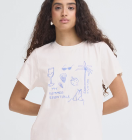 ICHI Novola Cotton Embroidered T-Shirt *Only One Left - XL*