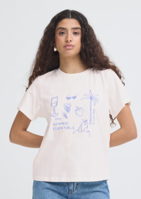 ICHI Novola Cotton Embroidered T-Shirt *Only One Left - XL*