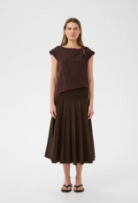 InWear Raven 100% Cotton Skirt in Coffee Bean Brown
