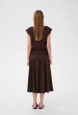 InWear Raven 100% Cotton Skirt in Coffee Bean Brown