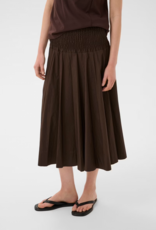 InWear Raven 100% Cotton Skirt in Coffee Bean Brown