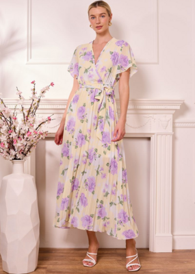 Angel Eye Beirut Floral Pleated Dress *Only Small, Medium Left*