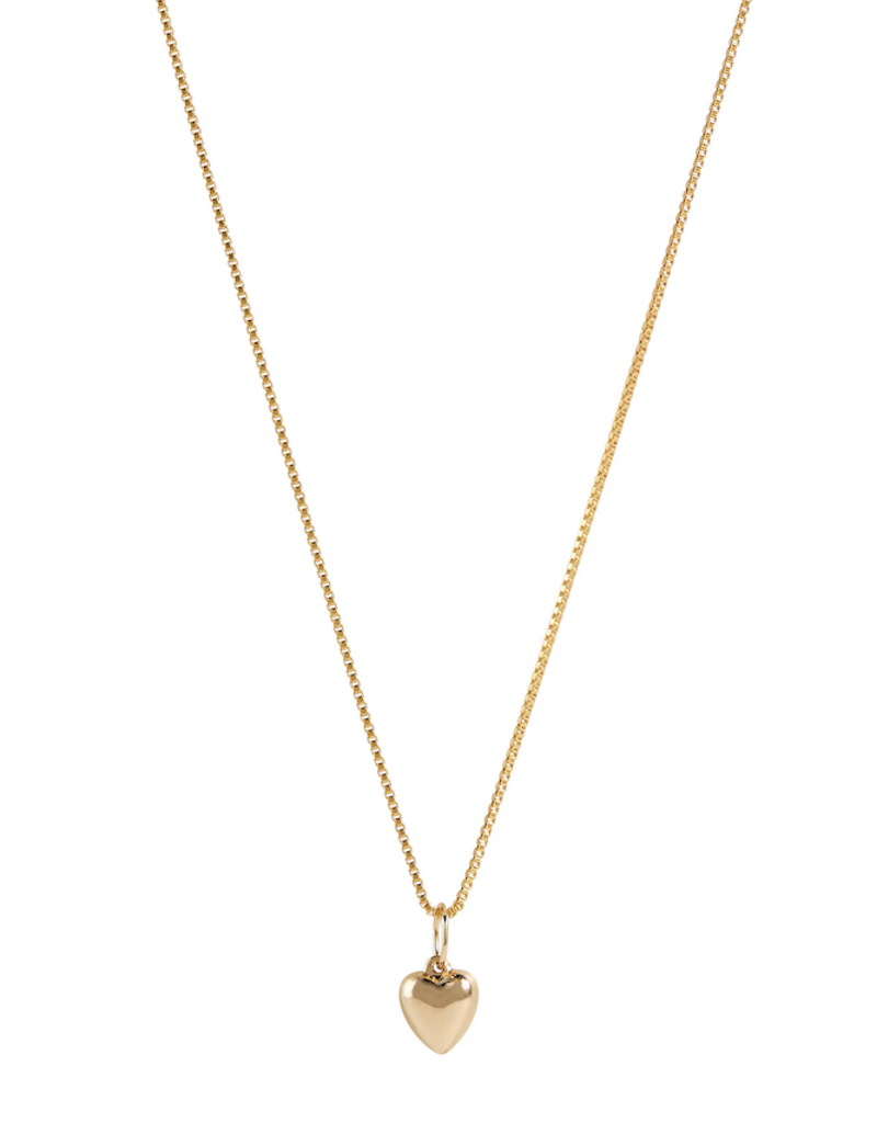 Lisbeth Florence 14K Gold Filled Puffed Heart Necklace