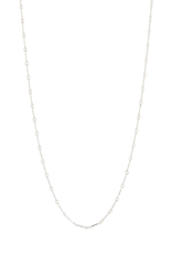 Lisbeth Cara Sterling Silver Bar Chain Necklace - 20"